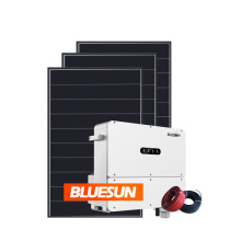 Bluesun solar panel system price  on grid solar system 200kw solar energy systems for factory roof
